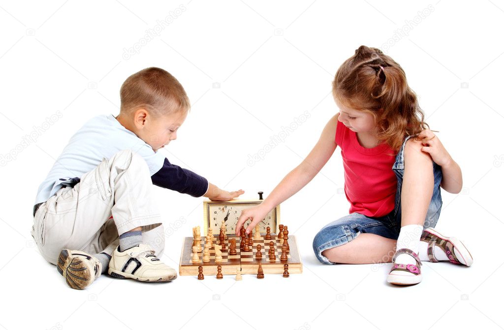 depositphotos 6208541 stock photo children playing chess